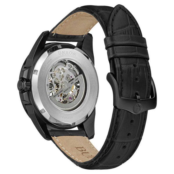 Bulova Classic Skeleton Automatic 43mm Watch 98A304