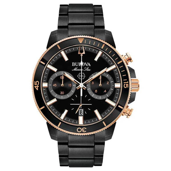 Bulova Marine Star Chronograph 45mm Watch 98B302