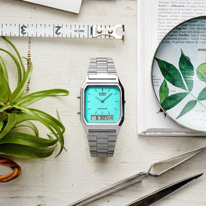 Casio Vintage tiffany blue Watch AQ230A-2A2
