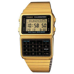 Casio Vintage Data Bank Gold Watch DBC-611G-1