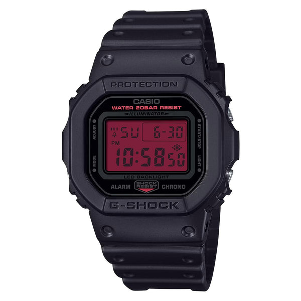 G-Shock Black & Bold Red DW-5600BBR-1