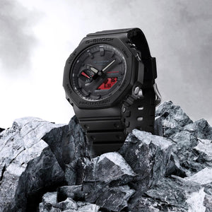 G-Shock Black & Bold Red GA-B2100BBR-1A