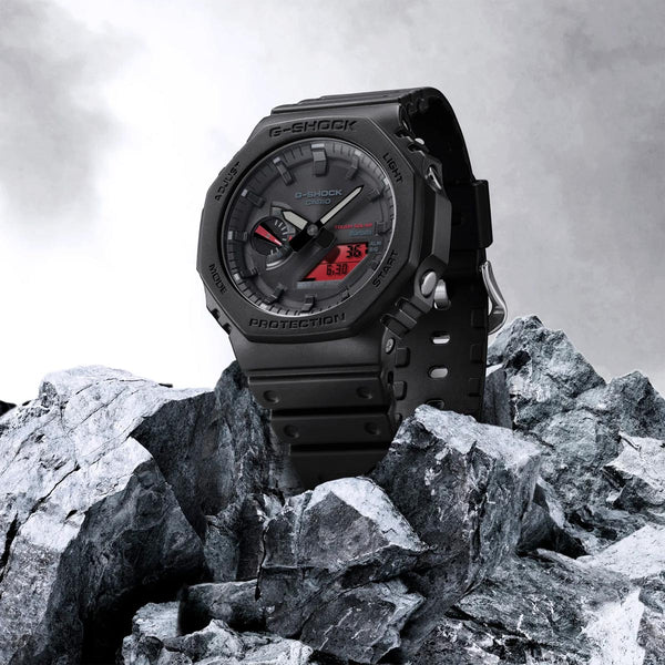 G-Shock Black & Bold Red GA-B2100BBR-1A