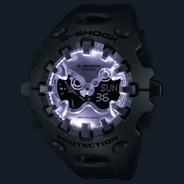 G-Shock GA-V01 Silver Backlight