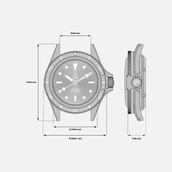 Yema Superman Gilt CMM.10 Size