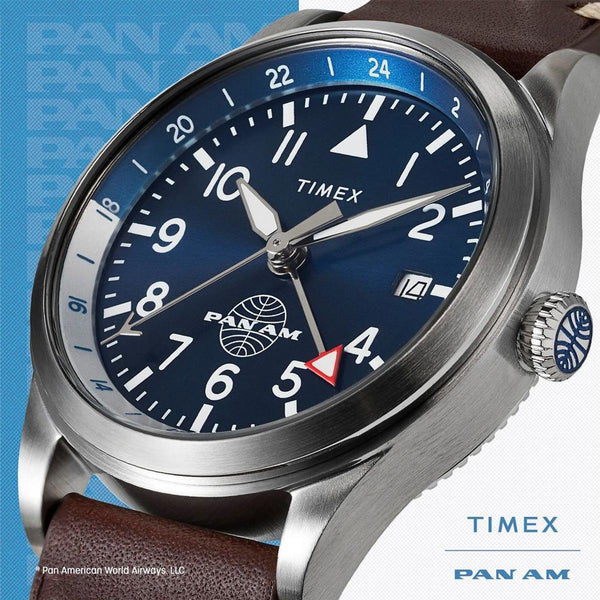 Timex Waterbury GMT x Pan Am TW2W97300