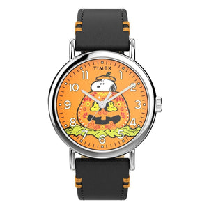 Timex Weekender Peanuts Snoopy Pumpkin Watch TW2Y12300