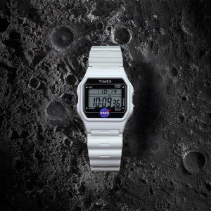 Timex x NASA Artemis Digital White Watch TW2Y13500