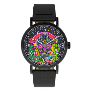 Timex Wednesday Day Of The Dead Watch TW2Y15900