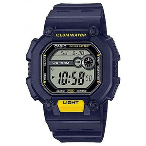 Casio Dual Time Blue Digital Watch W-737H-2AV