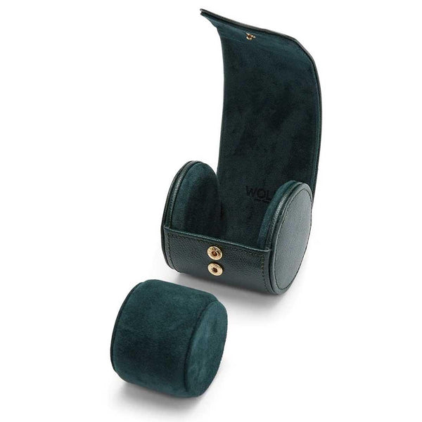 Wolf British Racing Green Single Watch Roll 529081