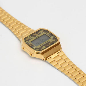 Casio Vintage Gold Camouflage Watch A168WEGC-5EF