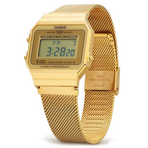 Casio Vintage Super Slim Gold Watch A700WMG-9A