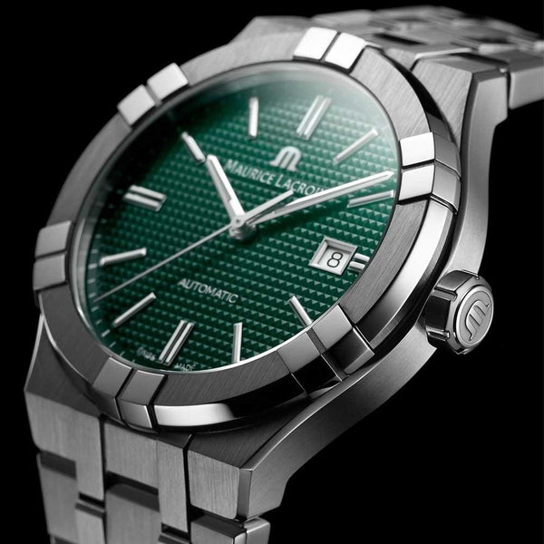 Maurice Lacroix Aikon Automatic Green Dial Watch AI6008-SS002-630-1