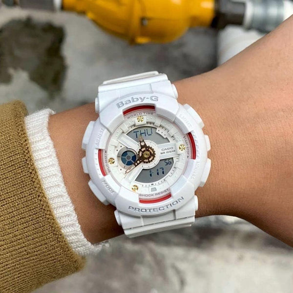 Baby-G Genuine Diamond Index Ladies Watch  BA-110DDR-7A