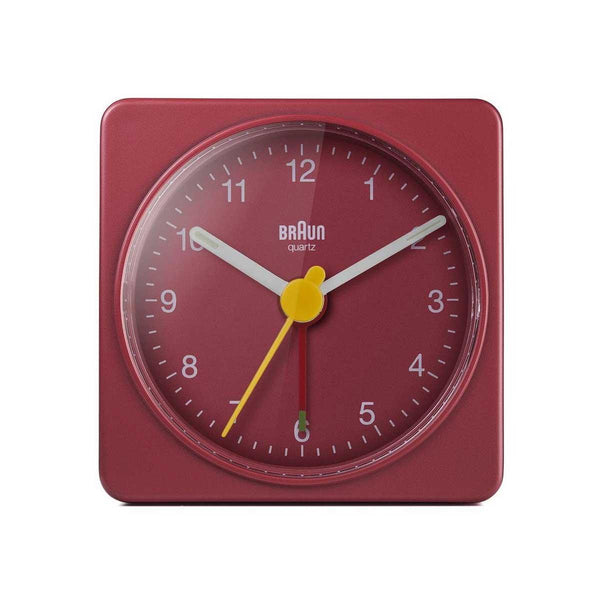 Braun Classic Red Travel Alarm Clock BC02R