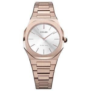D1 Milano Ultra Thin Rose Gold 34mm Watch D1-UTBL09
