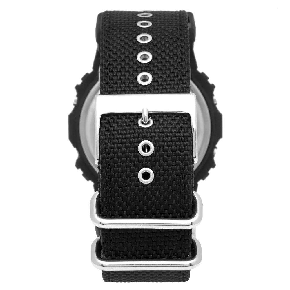 GShock Black Cloth Band Watch DW5600BBN1