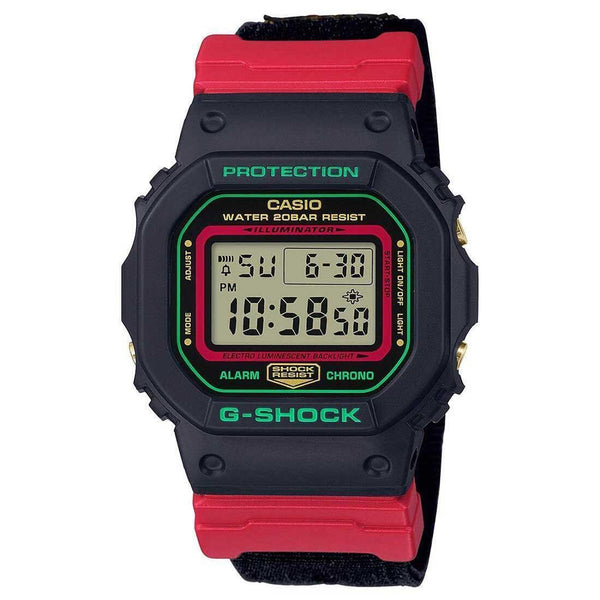 G-Shock Red Green Special Colour Watch DW-5600THC-1
