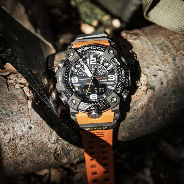 G-Shock Mudmaster Carbon Orange Watch GG-B100-1A9