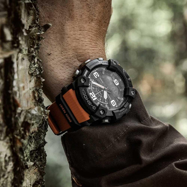G-Shock Mudmaster Carbon Orange Watch GG-B100-1A9