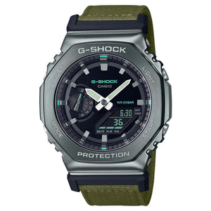 G-Shock Metal Clad Fabric Band Watch GM-2100CB-3A