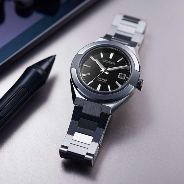 Citizen Series 8 Automatic 41mm Silver Black Watch NA1004-87E