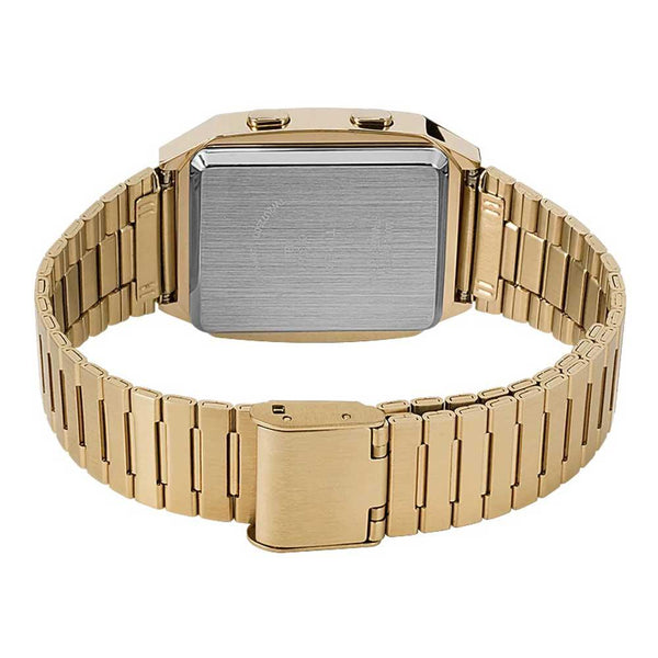 Q Timex Digital LCA Gold Watch TW2U72500