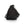 Black sling bag on a white background