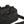 Black bag with zippers and straps on a white background