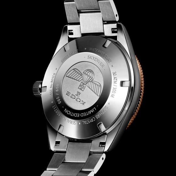 Edox Skydiver Automatic Limited Edition Caseback