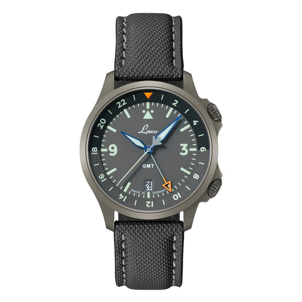 Laco Pilot Frankfurt 40 GMT Grau Watch 862188
