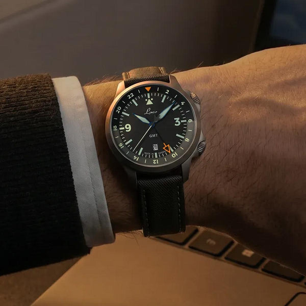 Laco Pilot Frankfurt 40 GMT Grau Watch 862188