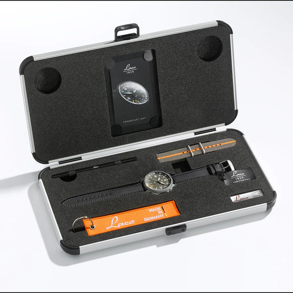 Laco Pilot Frankfurt 40 GMT Grau Watch 862188