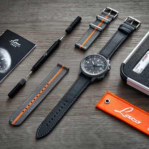 Laco Pilot Frankfurt 40 GMT Grau Watch 862188