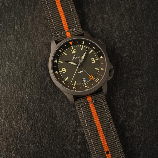 Laco Pilot Frankfurt 40 GMT Grau Watch 862188