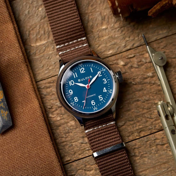 96a282 Bulova Classic A-11 Hack Military Watch 96A282