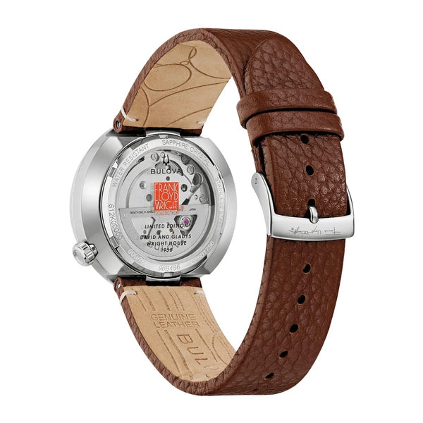 Bulova Frank Lloyd Wright Limited Edition Caseback &  Leather Strap