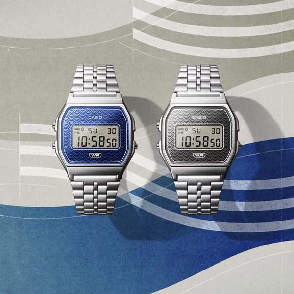 Casio Vintage Japan Seigaiha Pattern Watch
