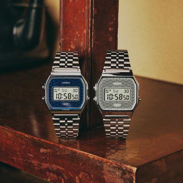 Casio Vintage Japan Seigaiha Pattern  Watch