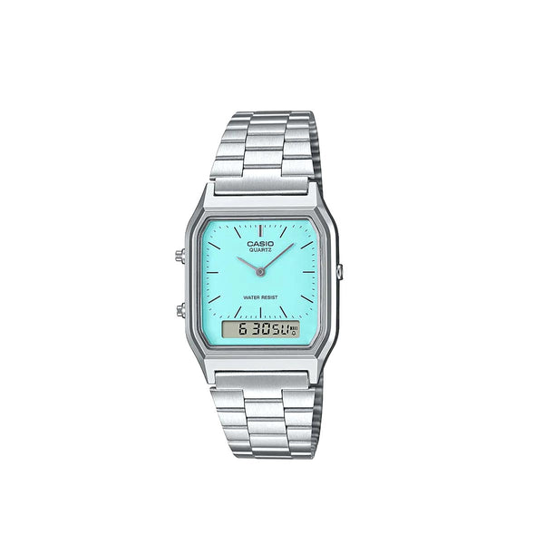 Casio Vintage turquoise blue Watch AQ-230A-2A2