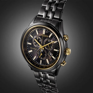 Citizen Light in Black Chronograph Watch AT2576-68E