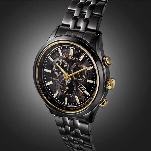 Citizen Light in Black Chronograph Watch AT2576-68E