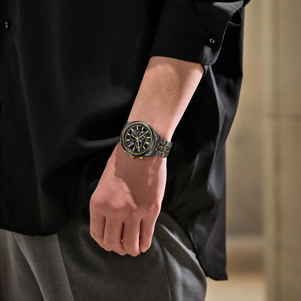Citizen Light in Black Chronograph Watch AT2576-68E