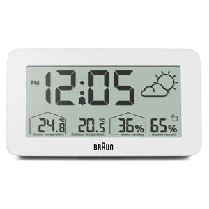 Braun Digital Weather Station Clock BC13WP