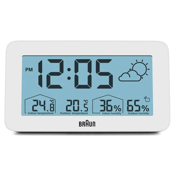 Braun Digital Weather Station Clock BC13WP