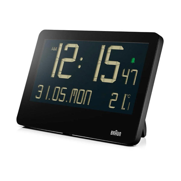 Braun Digital Wall Clock Black BC14B