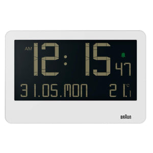 Braun Digital Wall Clock White BC14W