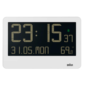 Braun Digital Wall Clock White BC14W