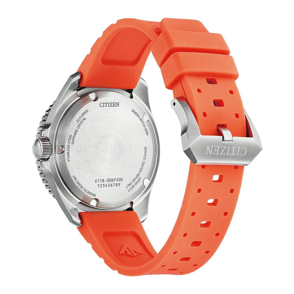 Citizen Promaster Marine Diver Orange Watch Caseback